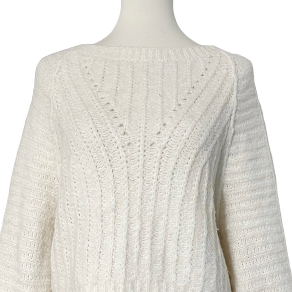 Free People Carter Soft Knit Pullover Sweater in Ivory Size XS - Picture 8 of 12